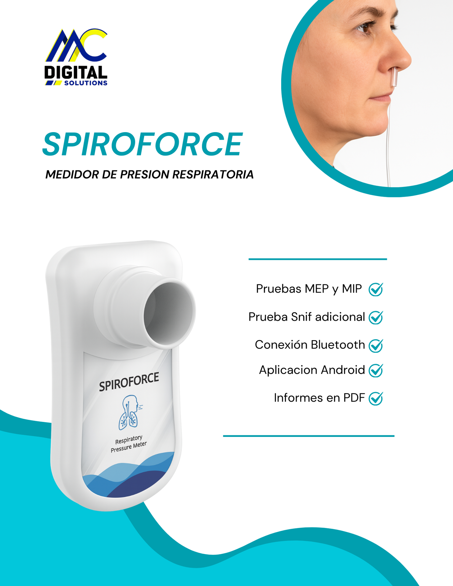 Spiroforce - Medidor de presión respiratoria