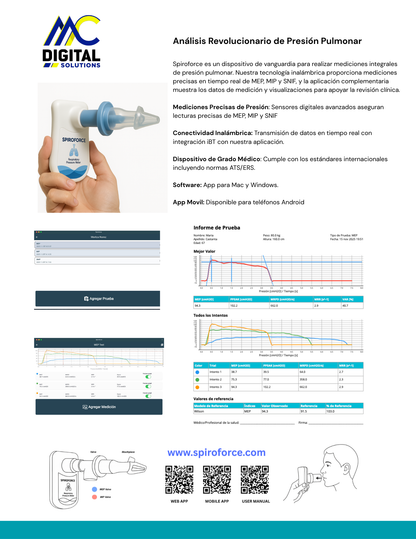 Spiroforce - Medidor de presión respiratoria