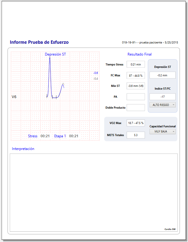 ECG Cardioview CV1200