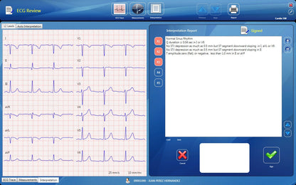 CardioSW - Rest ECG, Interpretation Software - Medical equipment / Equipo medico - Mediventa USA